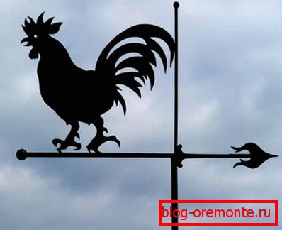 Girouette traditionnelle de coq