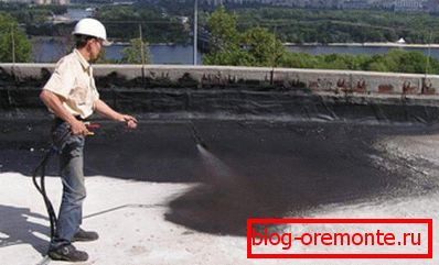 Pulvériser la base de béton de mastic bitume