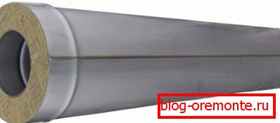 Double tuyau avec isolation thermique