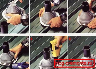 Schéma d'installation de pénétration élastique