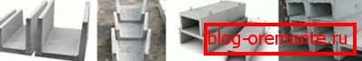 Assortiment de produits en béton Assortiment de produits en béton