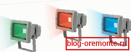 Projecteurs à LED de couleur