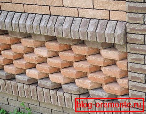 Brique de forme décorative