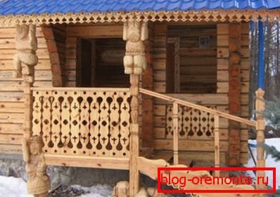 conception de porche de maison en bois
