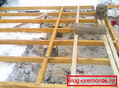 Pour installer la base, vous pouvez utiliser n'importe quel bois, peu importe ce que vous avez acheté pour les murs Pour installer la base, vous pouvez utiliser n'importe quel bois, peu importe ce que vous avez acheté pour les murs