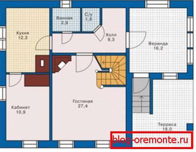 Un plan assez simple pour une maison préfabriquée. Un plan assez simple pour une maison préfabriquée.