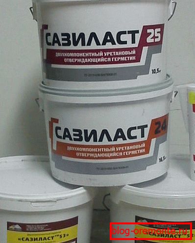 Mastic à deux composants pour sols en béton Sazilast Mastic à deux composants pour sols en béton Sazilast