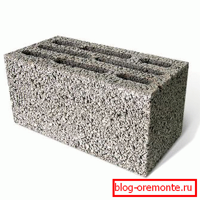 Photo d'un bloc d'agrégats léger standard couramment utilisé Photo d'un bloc d'agrégats léger standard couramment utilisé