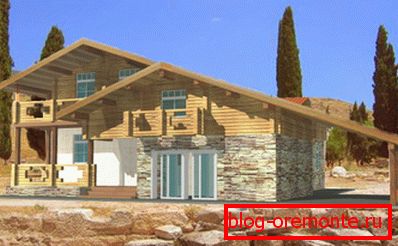 Photo d'une maison de chalet traditionnelle. Photo d'une maison de chalet traditionnelle.