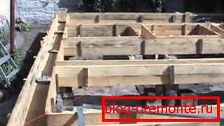 Fabrication de coffrages pour fondations sur pieux avec grillage de béton Fabrication de coffrages pour fondations sur pieux avec grillage de béton