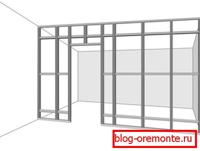 Cadre de partition avec ouverture de porte Cadre de partition avec ouverture de porte