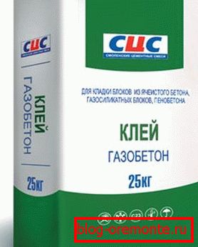 Colle pour blocs de béton aérés. Colle pour blocs de béton aérés.