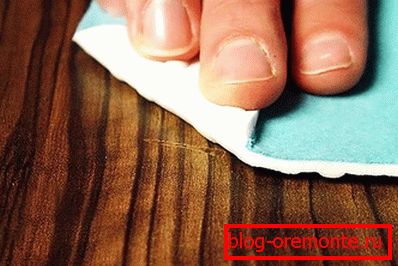 Le vernis prévient les égratignures