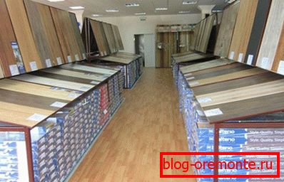 Stratifié dans le magasin