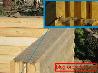 Mezhventsovy matériau de jute et de lin pour l'isolation des joints de bâtiments en bois Mezhventsovy matériau de jute et de lin pour l'isolation des joints de bâtiments en bois
