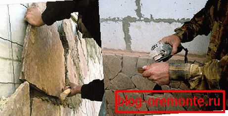 Installation de pierre naturelle