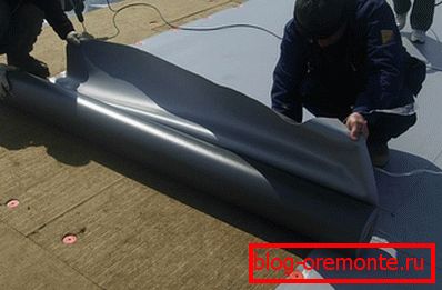 Installation de la membrane polymère