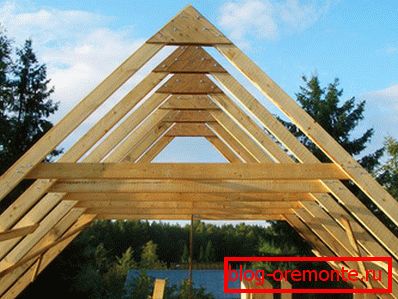 L'installation стропильной системы