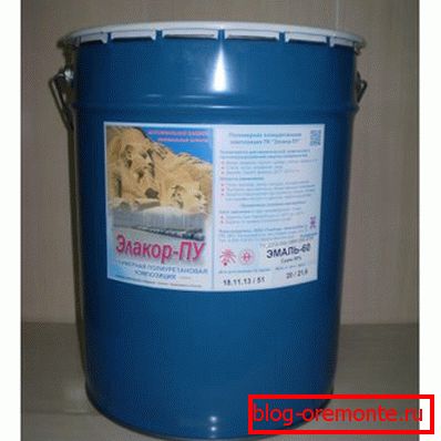 Sur la photo - émail polyuréthane Elakor-PU. Sur la photo - émail polyuréthane Elakor-PU.