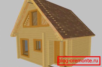 Sur la photo est une visualisation d'un petit blockhaus. Sur la photo est une visualisation d'un petit blockhaus.