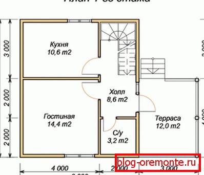 Au premier étage, vous pouvez mettre 4 chambres et une salle. Au premier étage, vous pouvez mettre 4 chambres et une salle.