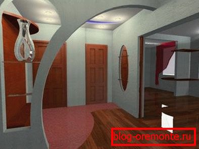 Arch dans un intérieur minimaliste décoration d'arches intérieures