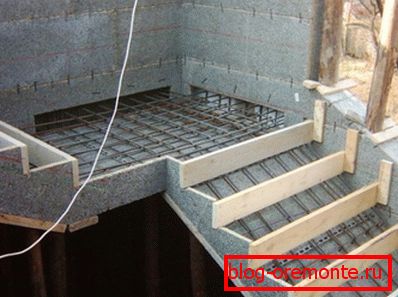 Coffrage pour monter des escaliers Coffrage pour monter des escaliers