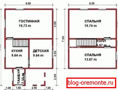 Plans de la maison. Plans de la maison.