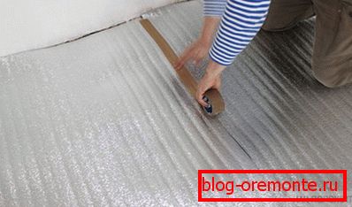 Substrat sous le plancher chaud