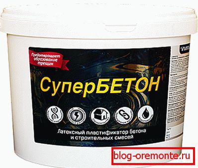 Additif au béton. Additif au béton.