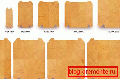 Bois profilé de différentes tailles Bois profilé de différentes tailles