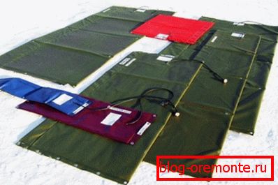 Différents types de tapis électriques pour la création de coffrages chauds