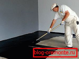Sol en béton auto-peint