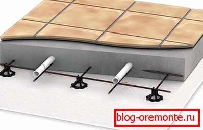 Le schéma du plancher chauffant gâteau de chauffage