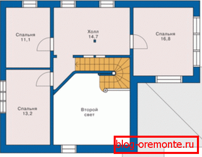 Schéma du deuxième étage - plan extrêmement précis Schéma du deuxième étage - plan extrêmement précis