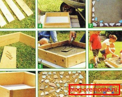 Construction de tuiles pour allées de jardin Construction de tuiles pour allées de jardin