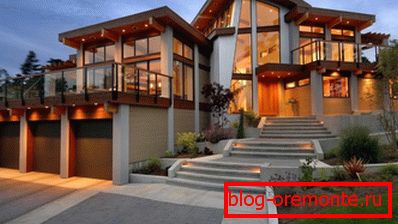 Manoir résidentiel moderne avec vitrage de façade Manoir résidentiel moderne avec vitrage de façade