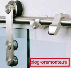 Mécanisme à rouleaux pour portes en verre Mécanisme à rouleaux pour portes en verre