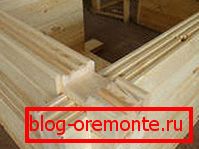 Le mur de bois profilé. Le mur de bois profilé.