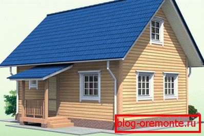 Типовой Projet de maison 3D avec grenier Типовой Projet de maison 3D avec grenier