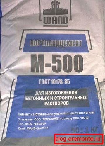 Ciment M500 Ciment M500