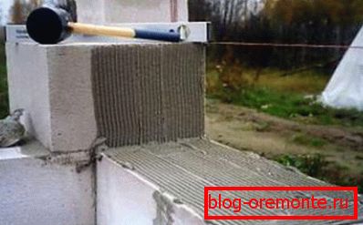 Installation de bloc de mousse Installation de bloc de mousse