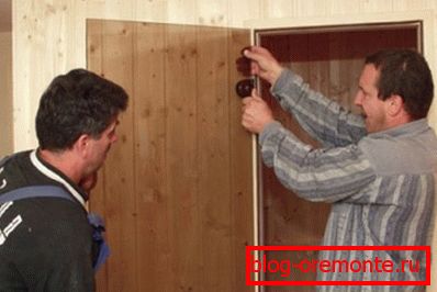 Installation de porte battante Installation de porte battante