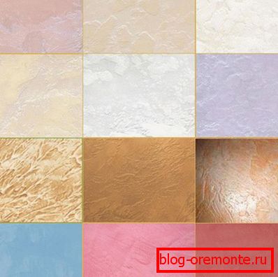 Apparence de revêtements créés par différents types de mélanges Apparence de revêtements créés par différents types de mélanges