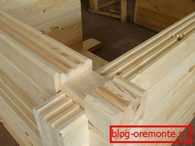 La construction des murs de bois profilé La construction des murs de bois profilé