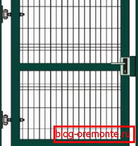 Porte grille avec serrure à mortaise verrou de guichet