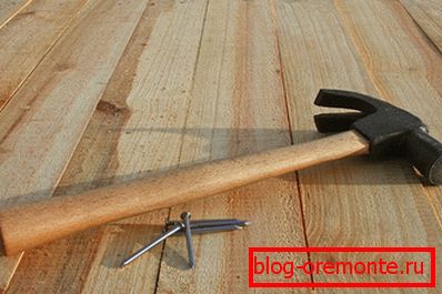 Nous travaillons avec du parquet
