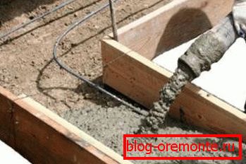 Remplissage de béton de coffrage B30 Remplissage de béton de coffrage B30