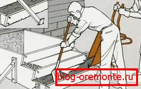 Remplir le coffrage avec du béton